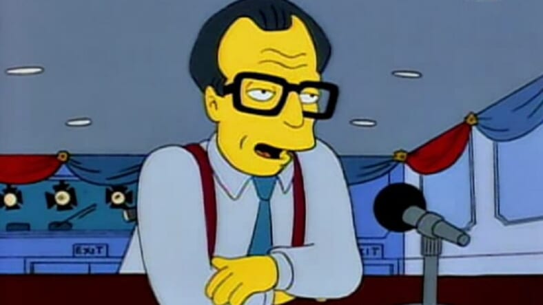Larry King on the Simpsons
