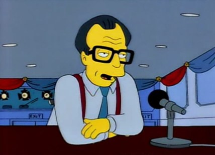 Larry King on the Simpsons