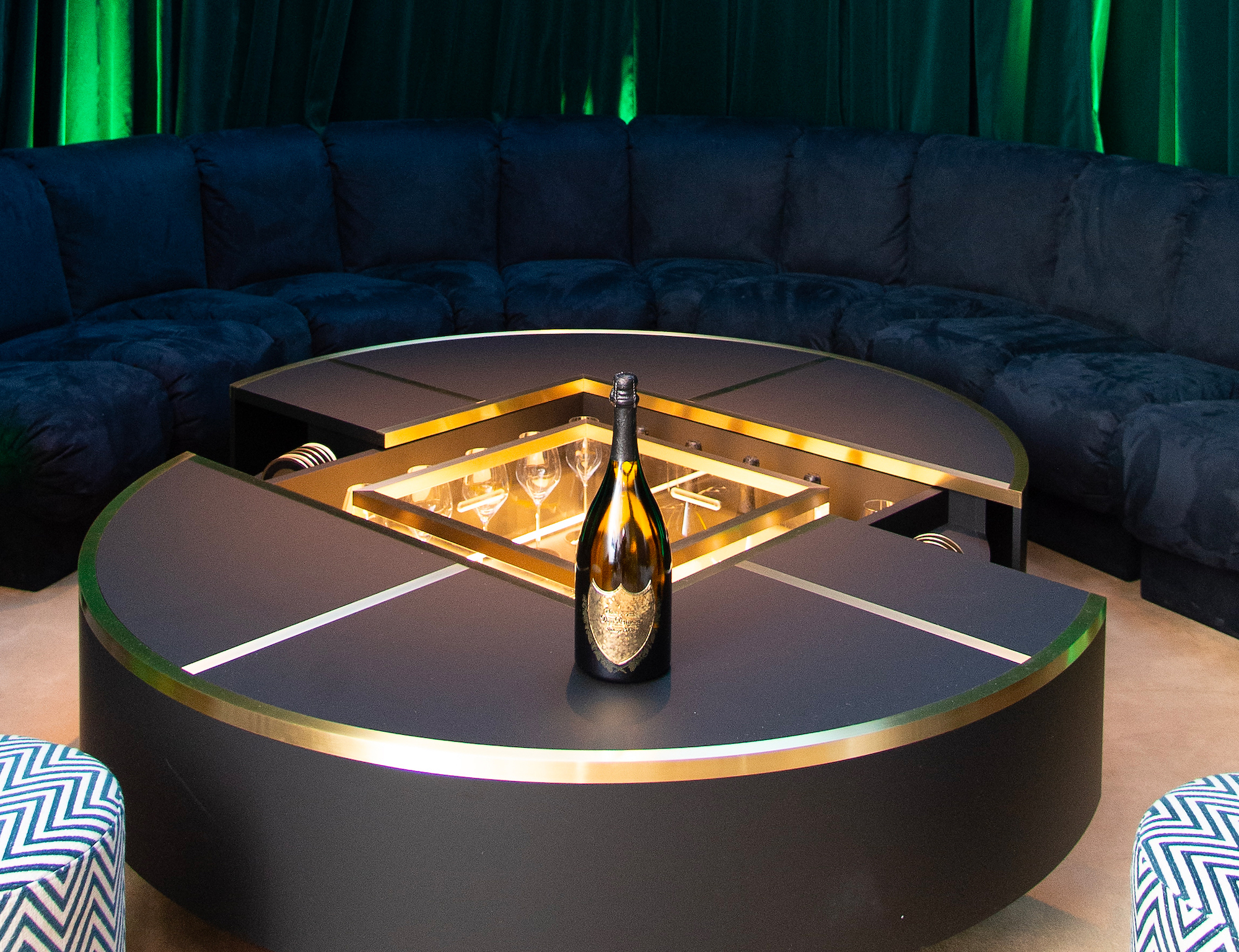 LENNY KRAVITZ DESIGNER FOR DOM PERIGNON - CHAMPAGNE TABLE BAR
