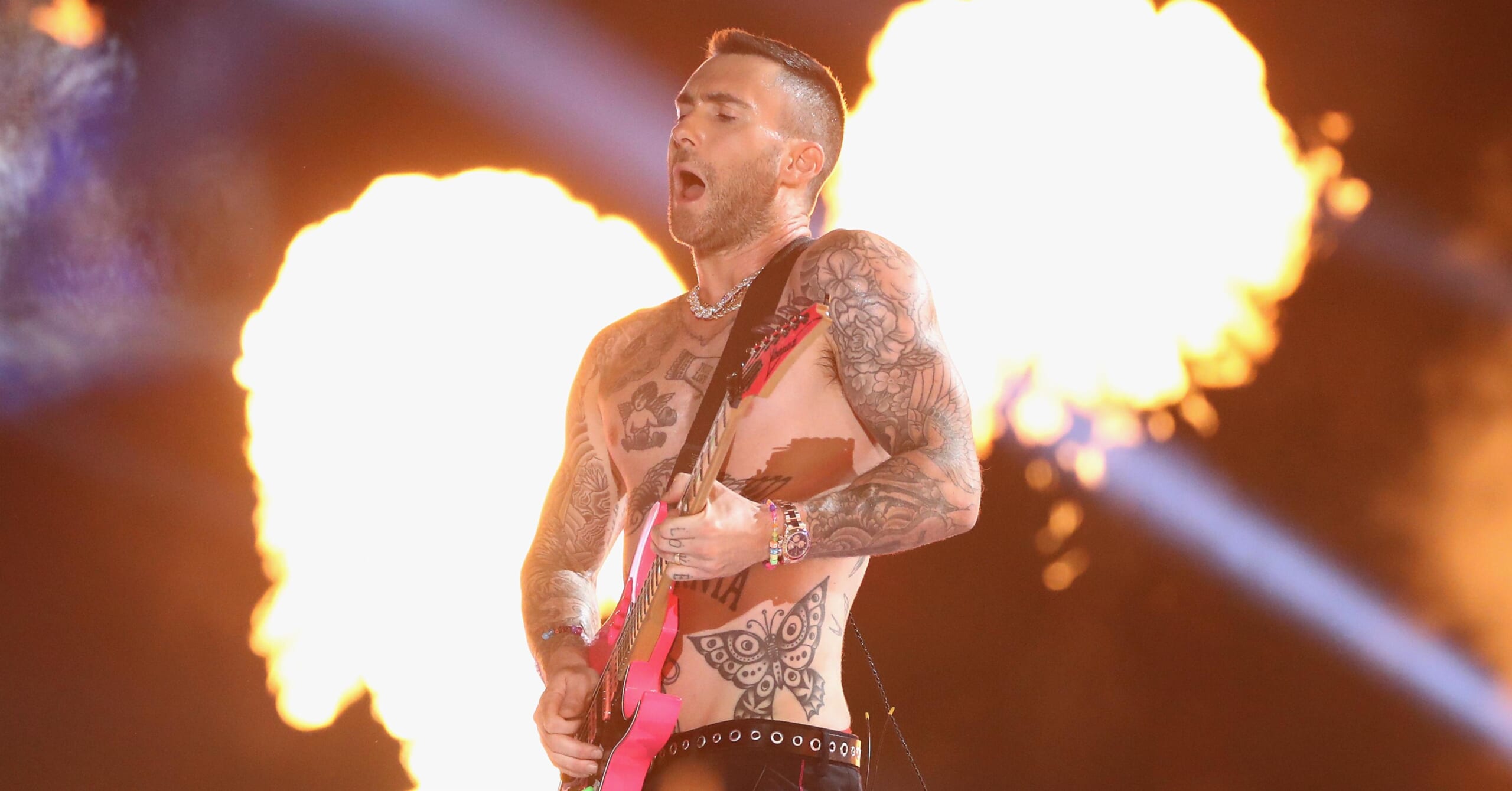Adam Levine Responds to Critics Who Panned Maroon 5 Super Bowl Halftime  Show - Maxim