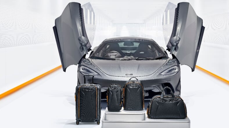 mclaren tumi luggage collab