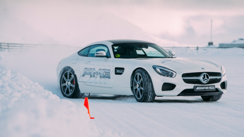 Mercedes AMG Ice Driving