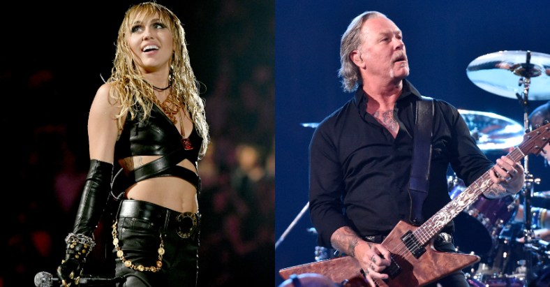 Miley Cyrus James Hetfield Metallica Promo