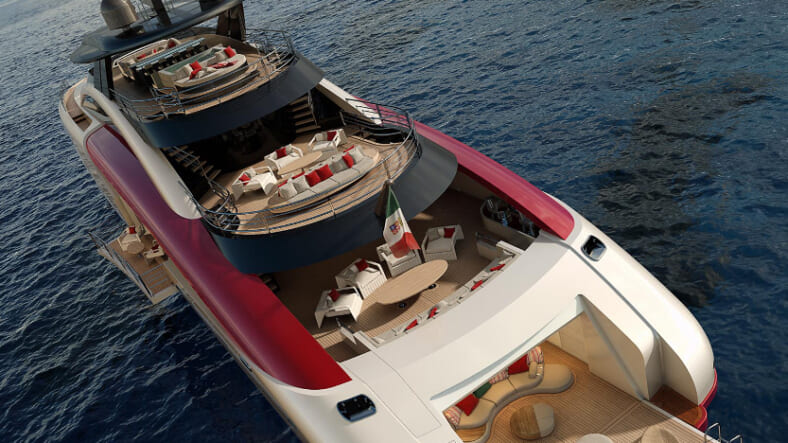 The M60 SeaFalcon Sport Yacht (Courtesy of Mondomarine Engineering)