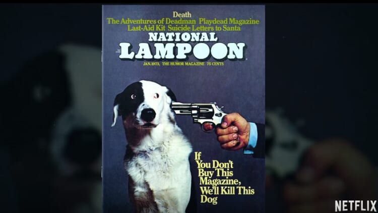 National Lampoon thought it was funny to threaten a dog with a gun. It was.