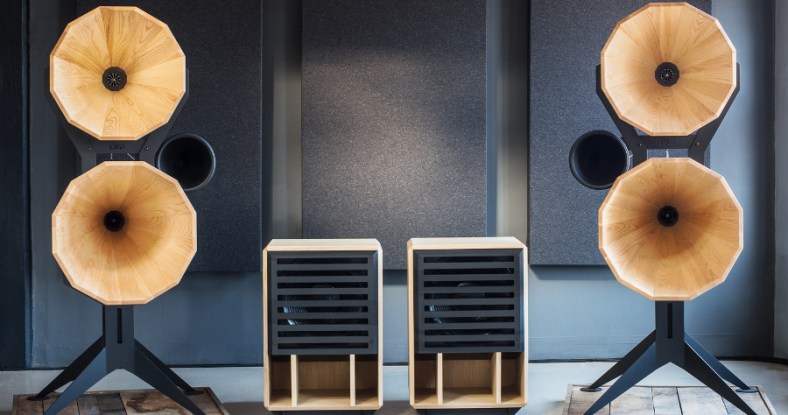 The iconically conical Imperia loudspeaker system