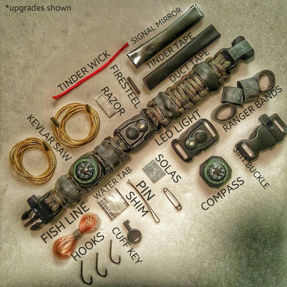 Paracord Bracelet Survival Kit - 1.jpg A closer look at what's built into the bracelet
