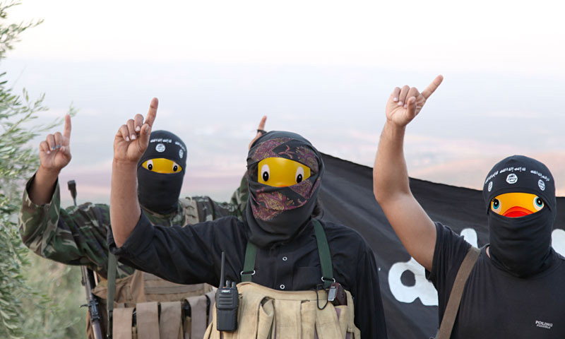 People Are Trolling ISIS By Photoshopping Their Fighters as Ducks placeholder caption