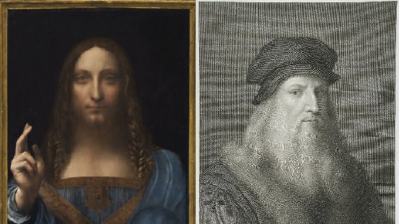 Priceless painting; Leonardo himself