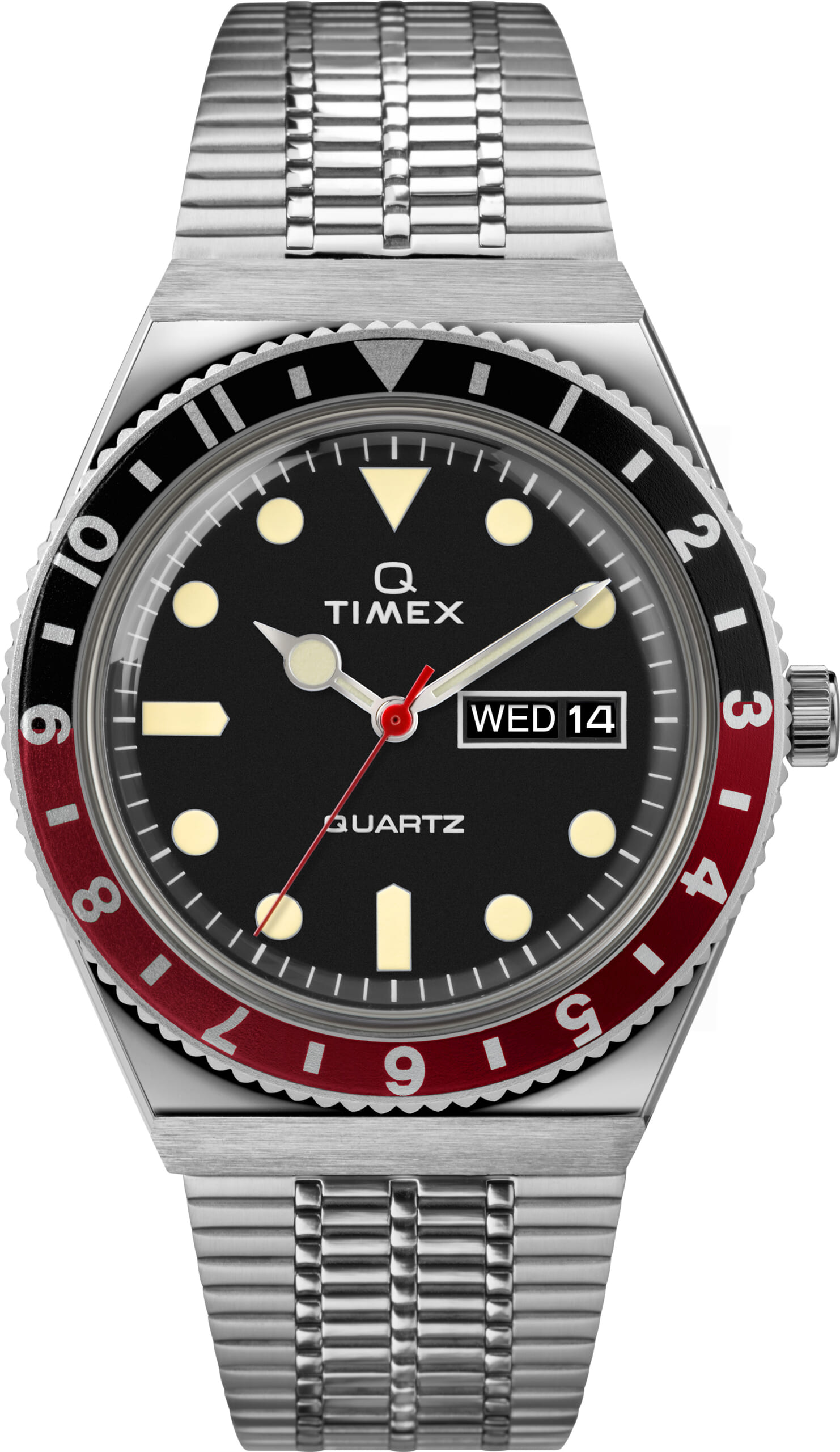 TW2U61300 SST, Black Dial Black/Red ring