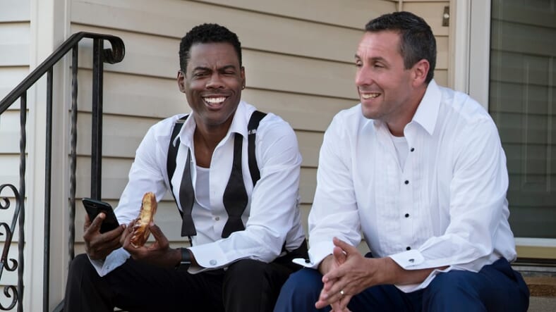Chris Rock and Adam Sandler in a lame movie