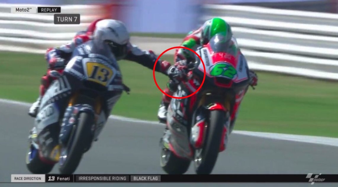 romano fenati motorcycle race grab