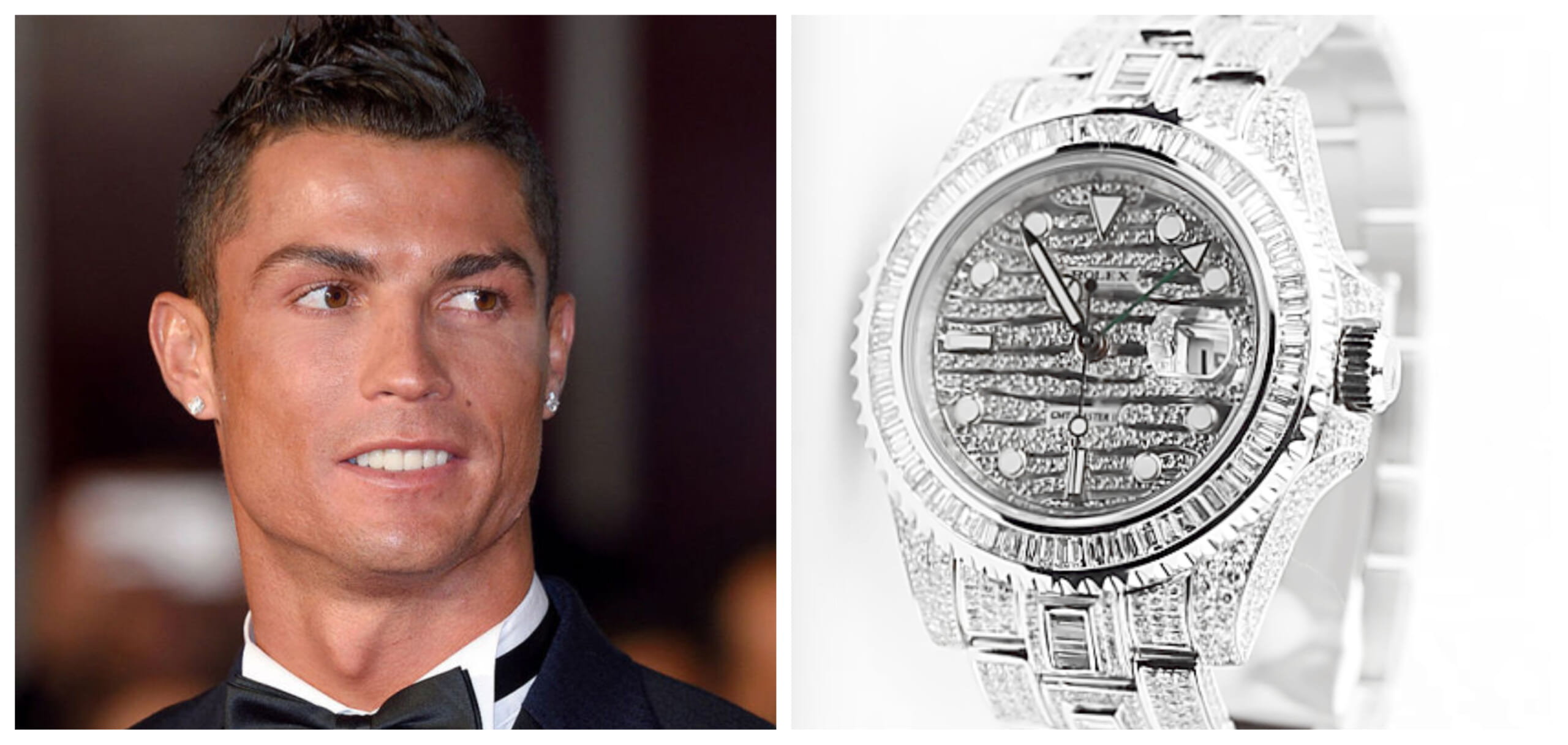 Cristiano Ronaldo Wearing The Most Rolex Ever Made Maxim