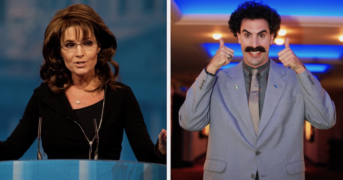 Sarah Palin Blasts Sacha Baron Cohen For Tricking Her With Truly Sick Prank Maxim 