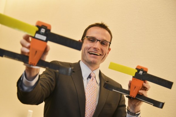 SCO Director Roper shows off Perdix micro-drones