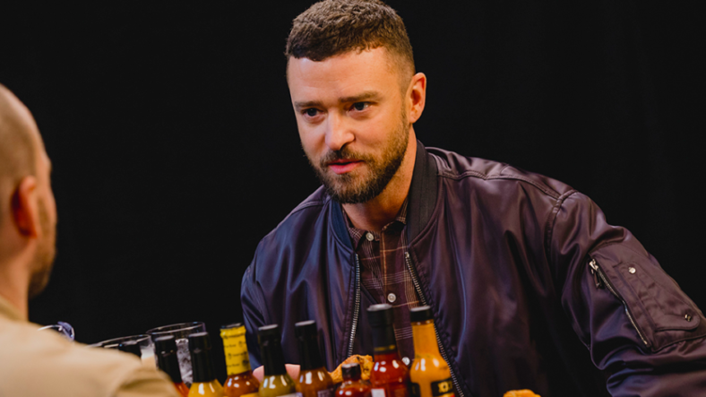 Justin Timberlake in "Hot Ones."