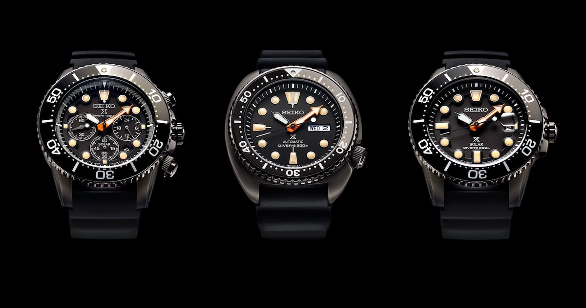 Seiko Goes Deep With 3 New 'Black Series' Dive Watches - Maxim