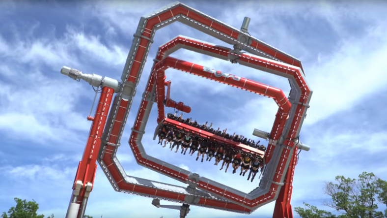 Six Flags Cyborg Cyber Spin