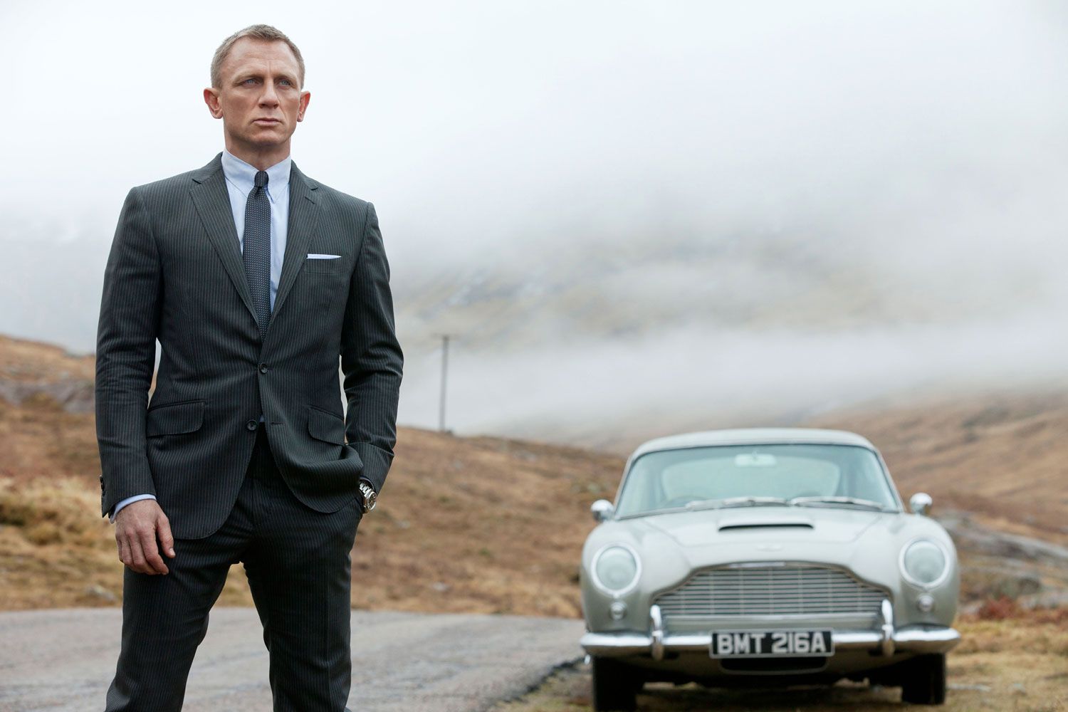 Skyfall (2012) - Aston Martin DB5 - The Driver: Daniel Craig, locked in combat with an evil ponytail also suffering from an Oepipus complex.The Car: The drive from London to Bond’s childhood home through the Scottish highlands is our favorite scene in any Bond film, full stop. Nothing goes better with dreary UK B-roads than a silver DB5 carrying Dame Judi Dench.The Evolutionary Leap: Somehow, Sam Mendes imbued Skyfall with the same nuance and devastation he brought to Revolutionary Road. Nostalgics might whimper, but with the best treatment of the best car and the second-best Bond, this is the finest of the franchise. 