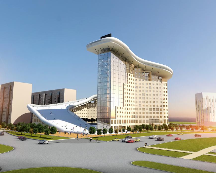 Slalom House concept residence in Astana, Kazakhstan