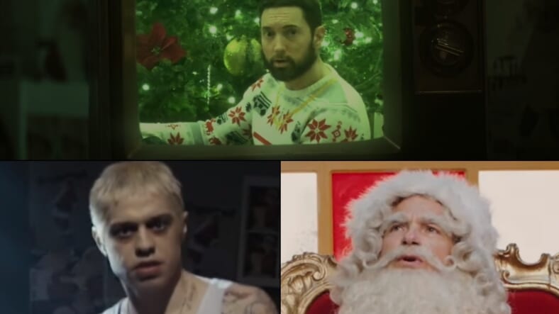 Top: Eminem. Bottom left