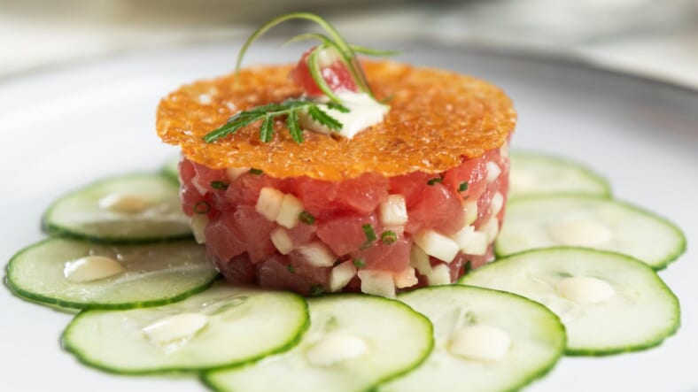 spicy tuna tartare Baccarat Hotel Promo