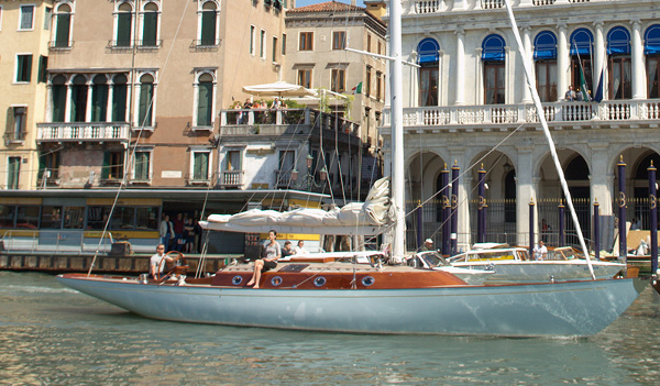 She was the first in 300 years to sail the Grand Canal