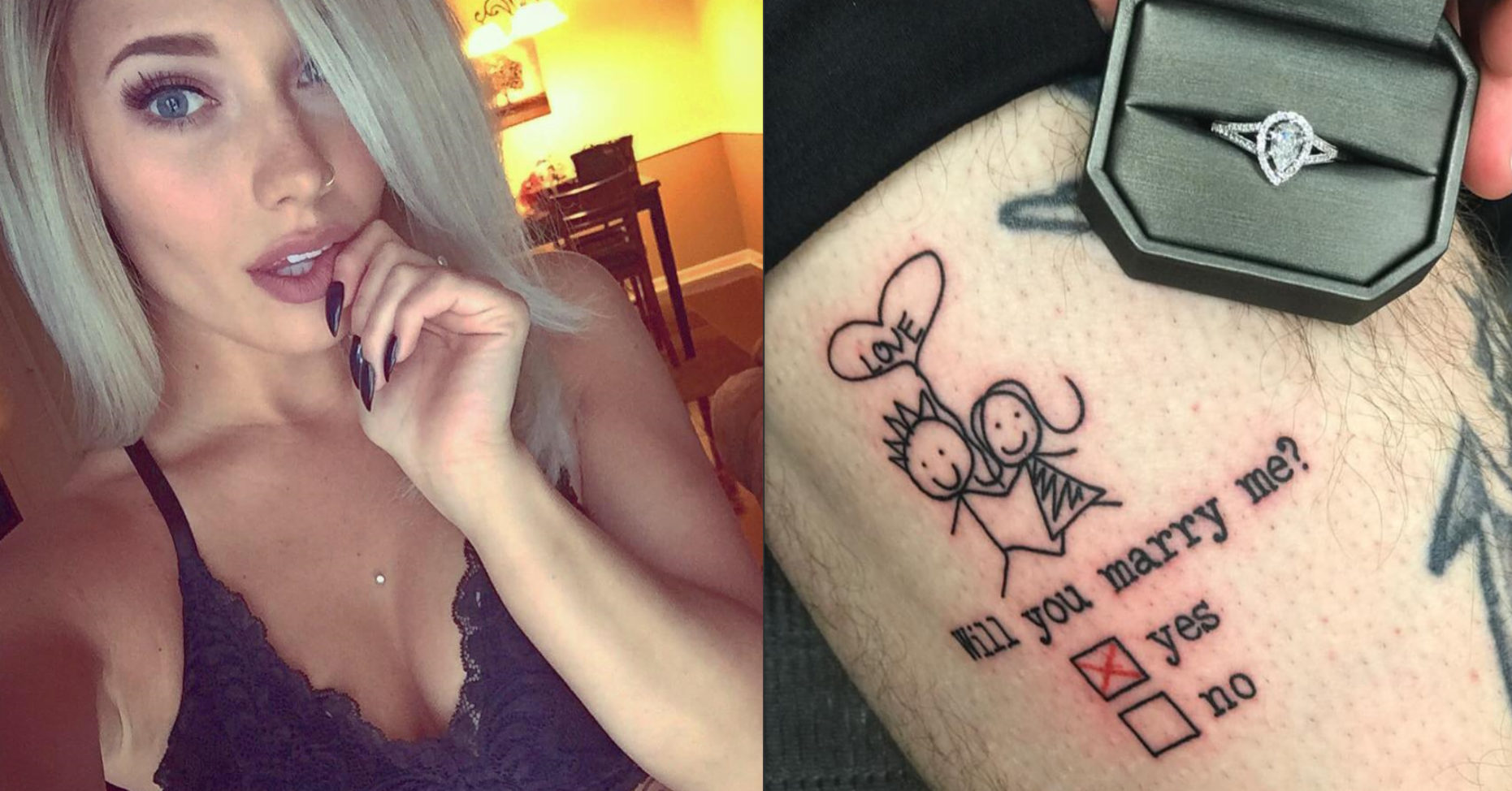 Tattoo Marriage Proposal