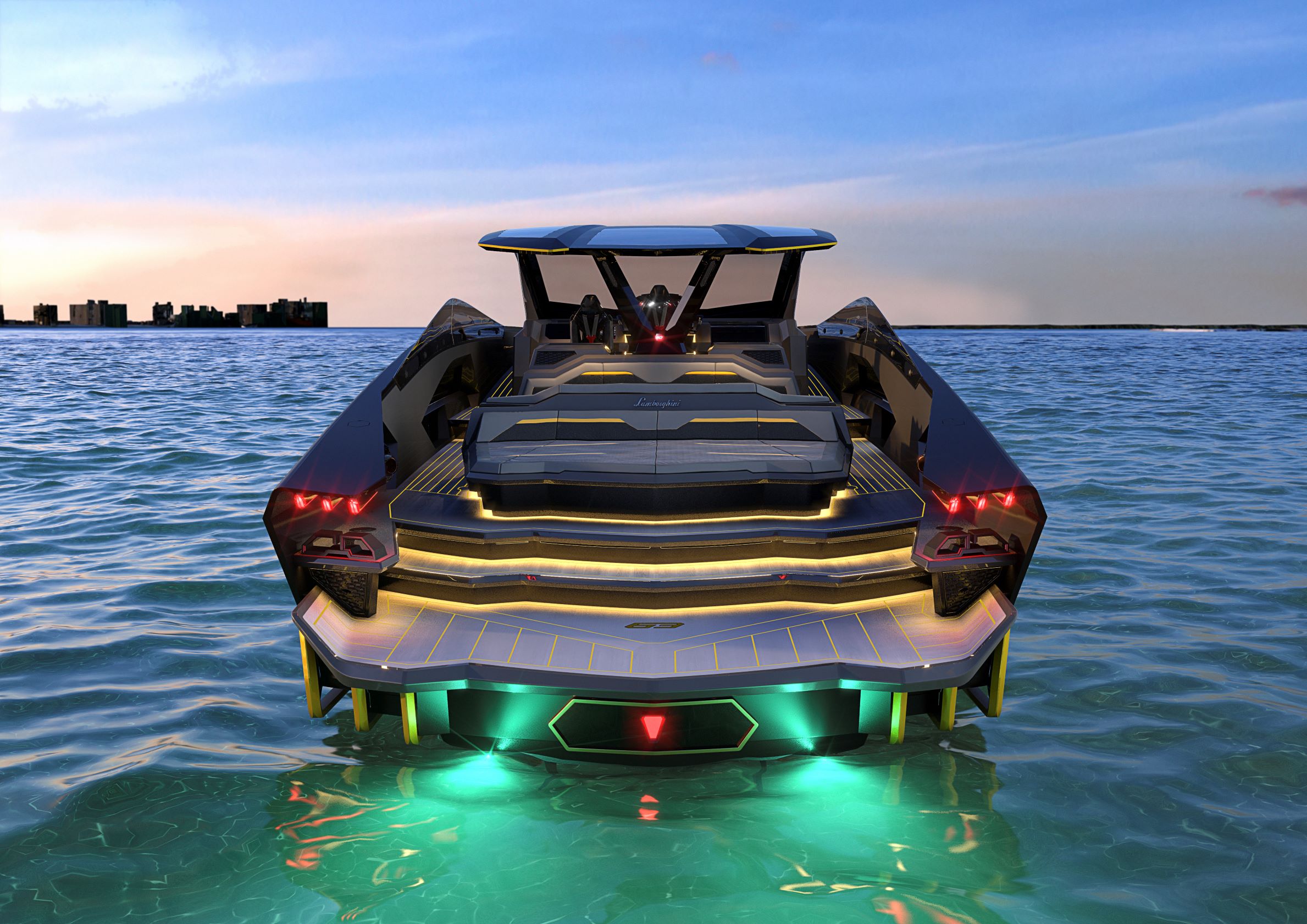 lambo yacht top speed