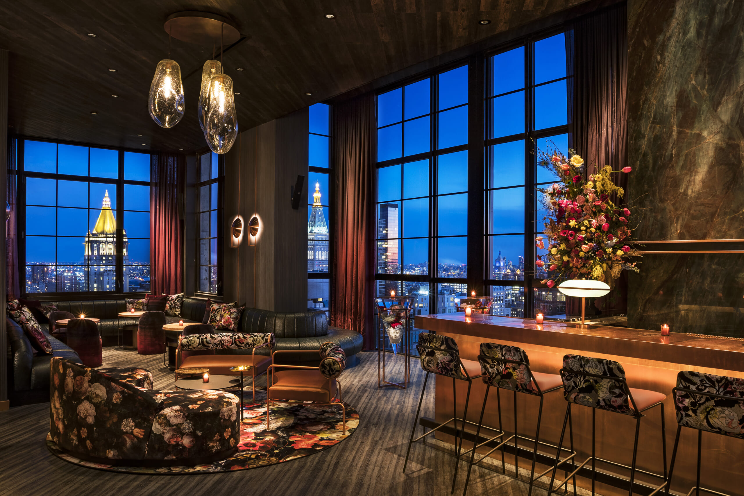 Inside The Fleur Room, The Newest and Highest Rooftop Bar in NYC - Maxim