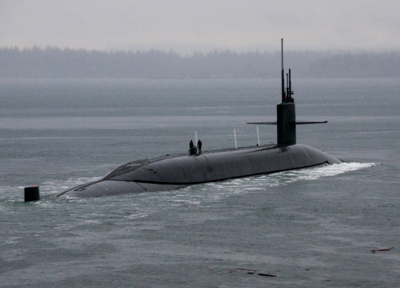 Ohio-class ballistic-missile submarine USS Kentucky departs refueled