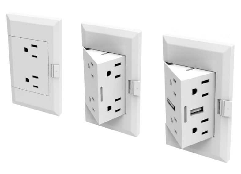 theOUTlet is a slick pop-out power solution