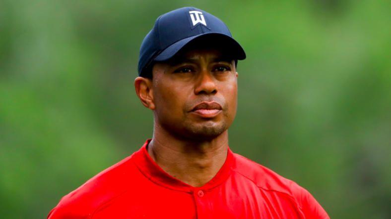 Tiger Woods in 2018 at the Valspar Championship at Innisbrook Resort Copperhead Course on March 11