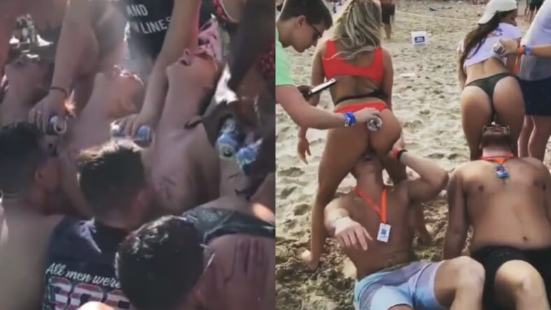 Topless Boob Luge Promo