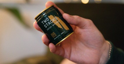 two stacks irish whiskey dram in a can promo