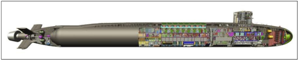 An illustration of what the SSBN(X) may look like