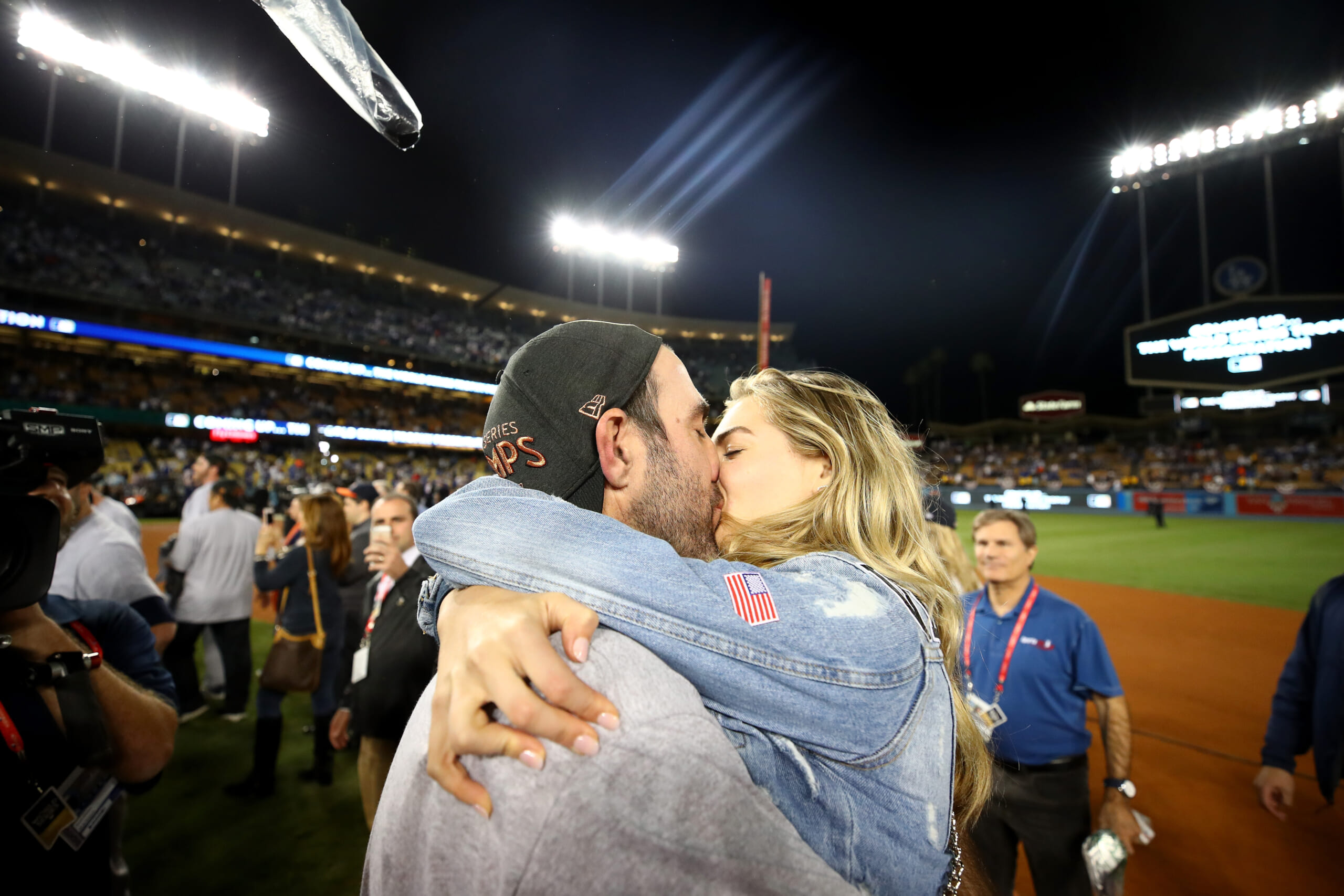 Kate Upton Celebrates Husband Justin Verlander's Win with Daughter