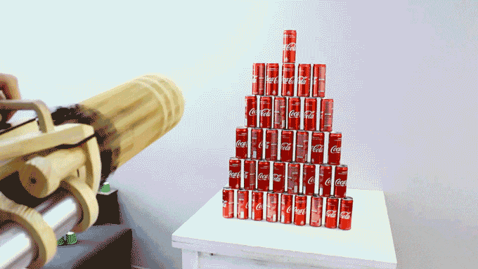 Weaponized T-Rex Rubber Band Minigun (1)