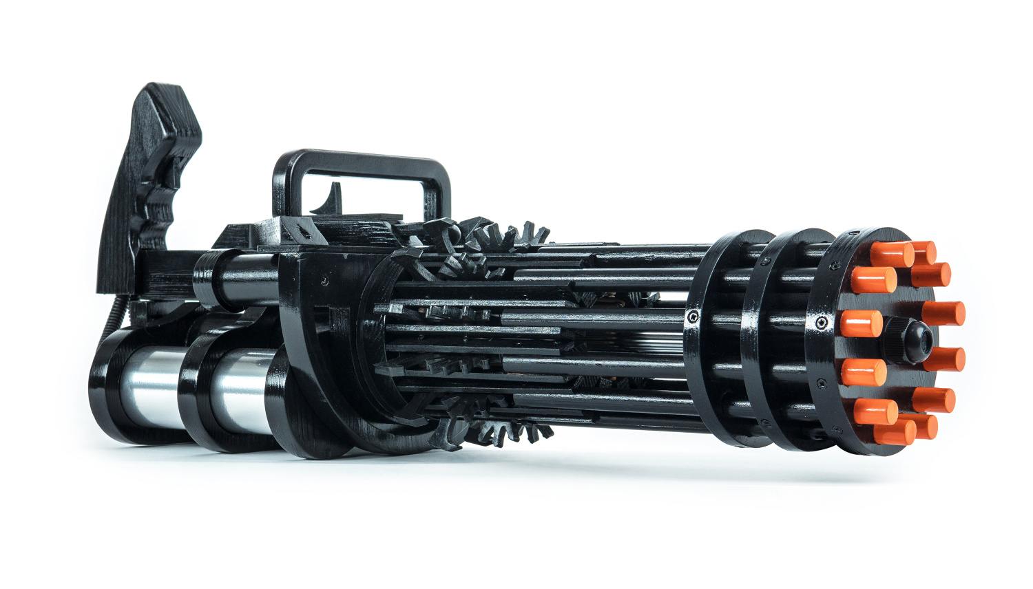 Weaponized T-Rex Rubber Band Minigun (3)