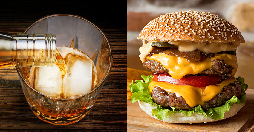 whiskey burger promo