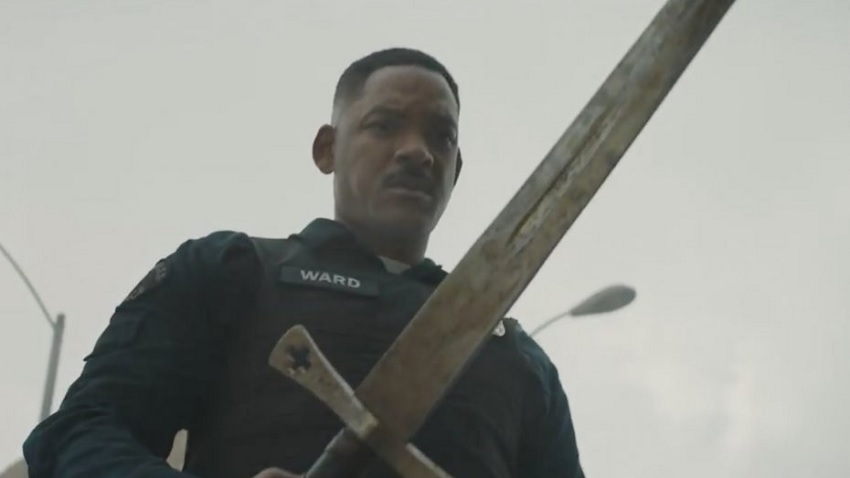 Will Smith and a sword
