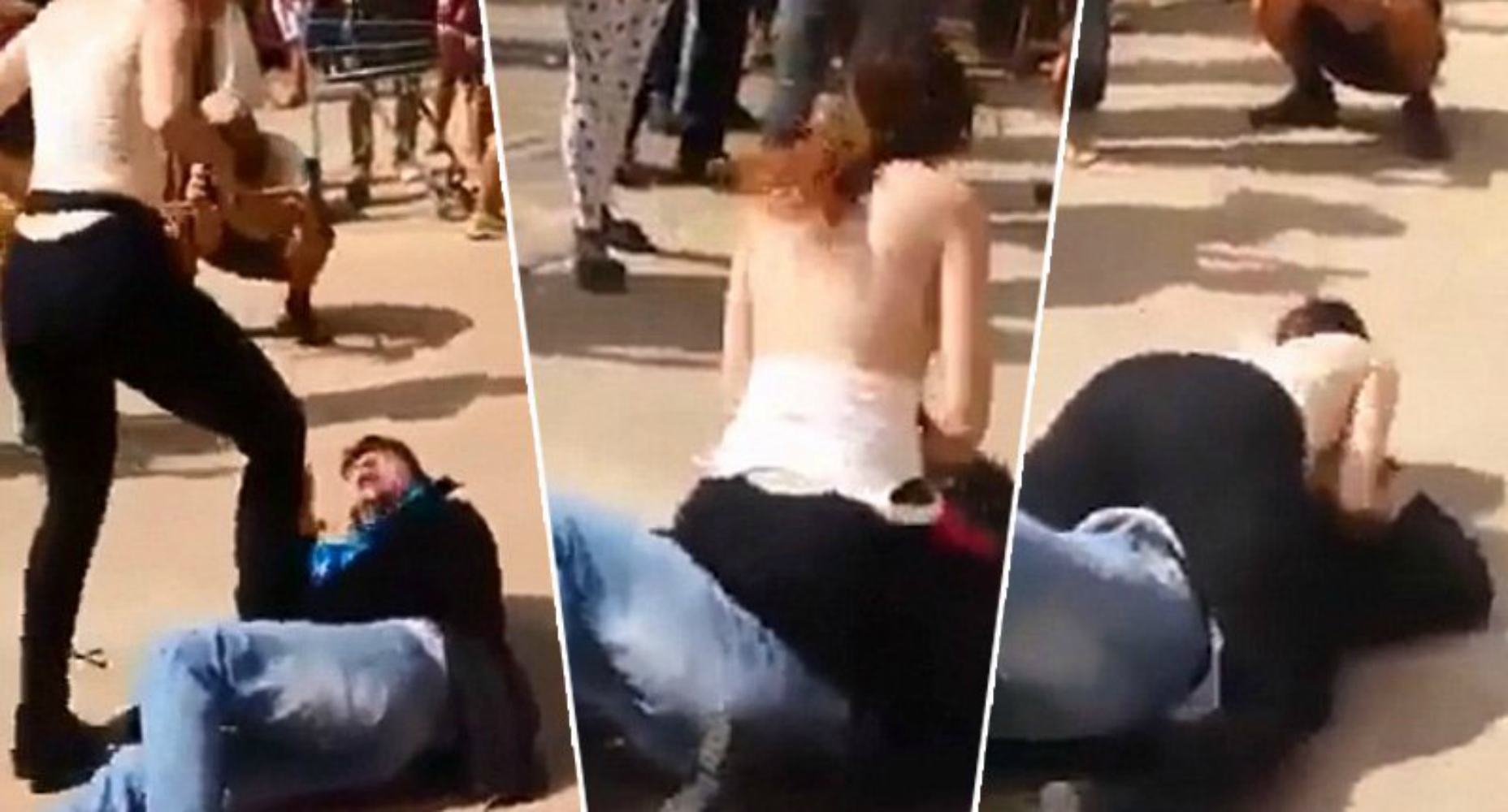 Watch This Woman Pin Down a 'Sex Attacker' And Rub Her Boobs