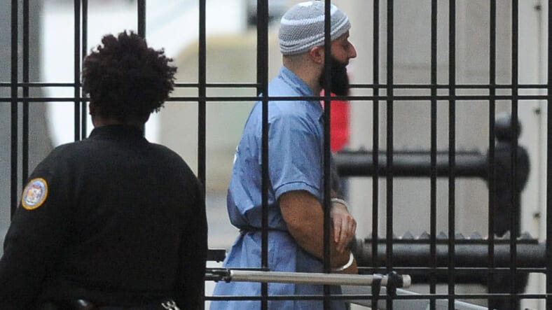 Adnan Syed in court.