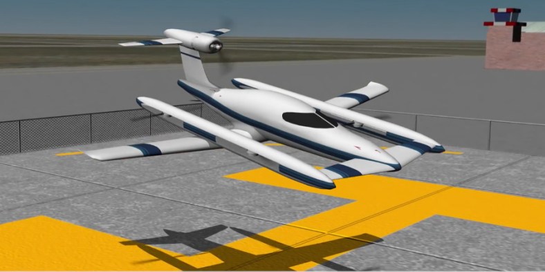 Airbus' patent-pending hybrid VTOL plane concept (Photo: YouTube)
