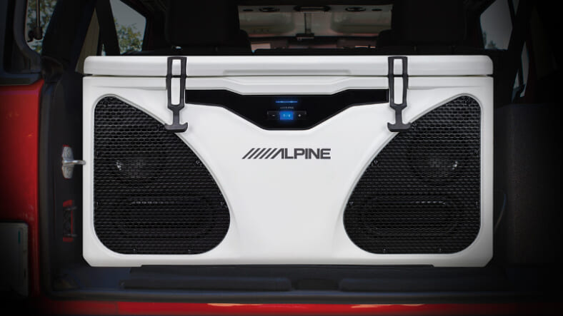Alpine's In-Cooler Entertainment system (Photo: Alpine Electronics of America)