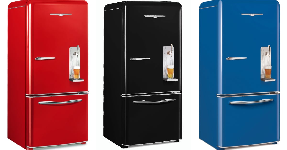 This Retro 'Keg Fridge' Comes With a Built-In Beer Tap - Maxim