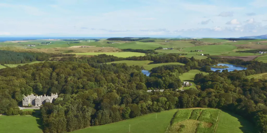 Dunskey Castle, on 2,000 acres by the sea (Photo: AirBnB)