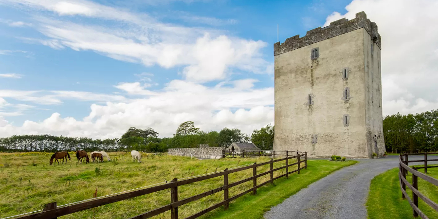 Rich pasture lands surround Ireland's Turin Castle (Photo: AirBnB)