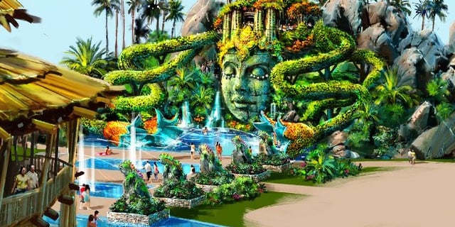 The Garden of the Nature Spirit is nestled around The Cascades resort (Photo: Grupo Vidanta)