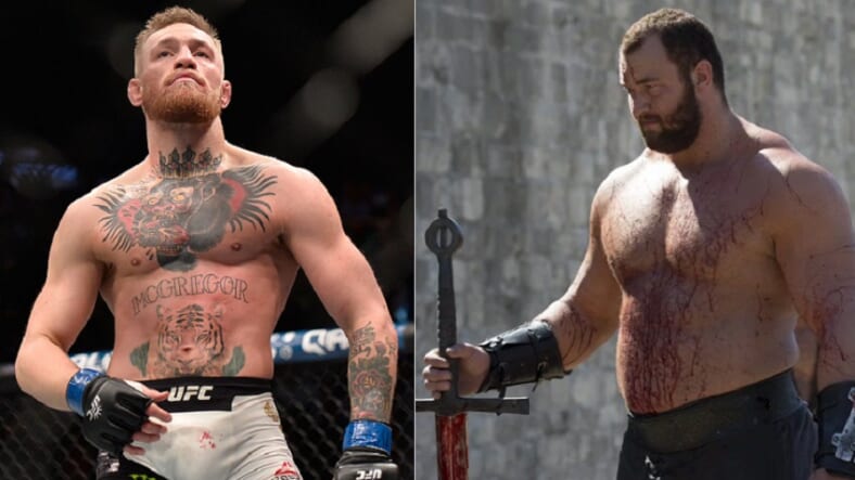 Conor McGregor and The Mountain from GoT
